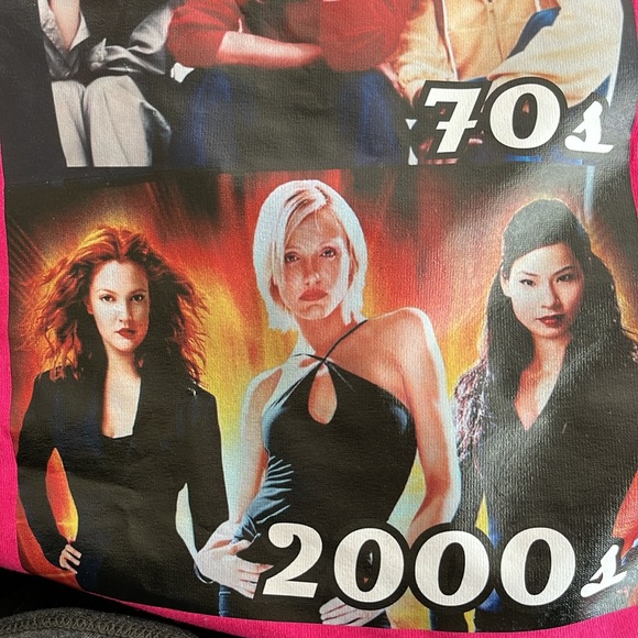 ⭐️NWOT - Pink T-Shirt - Iron-On Charlie's Angels 1970s & 2000s - Size Large - Picture 4 of 4